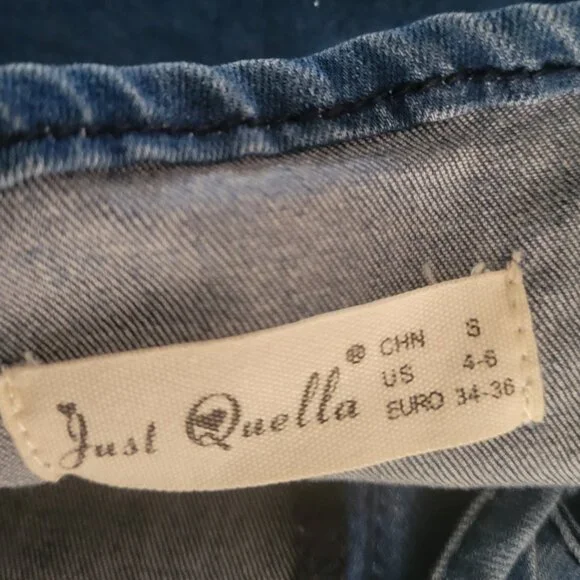 Small Sexy Demin Dress - Mini Bodycon - Picture 8 of 10